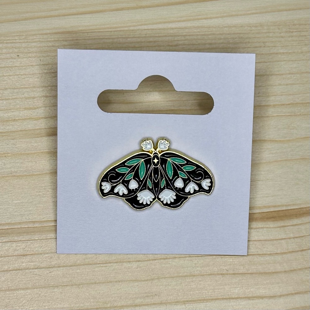 Moth Enamel Pin - Picture 2 of 2